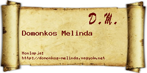 Domonkos Melinda névjegykártya